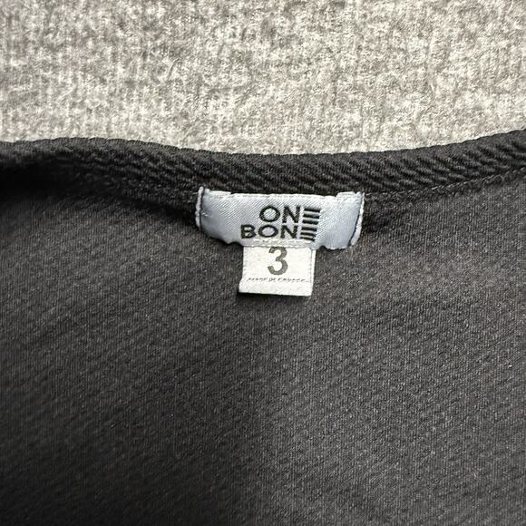 One Bone Bullet Shirt Mens 4XL (3) Black Short Sleeve Wrinkle Free Waffle Tee - Picture 2 of 6